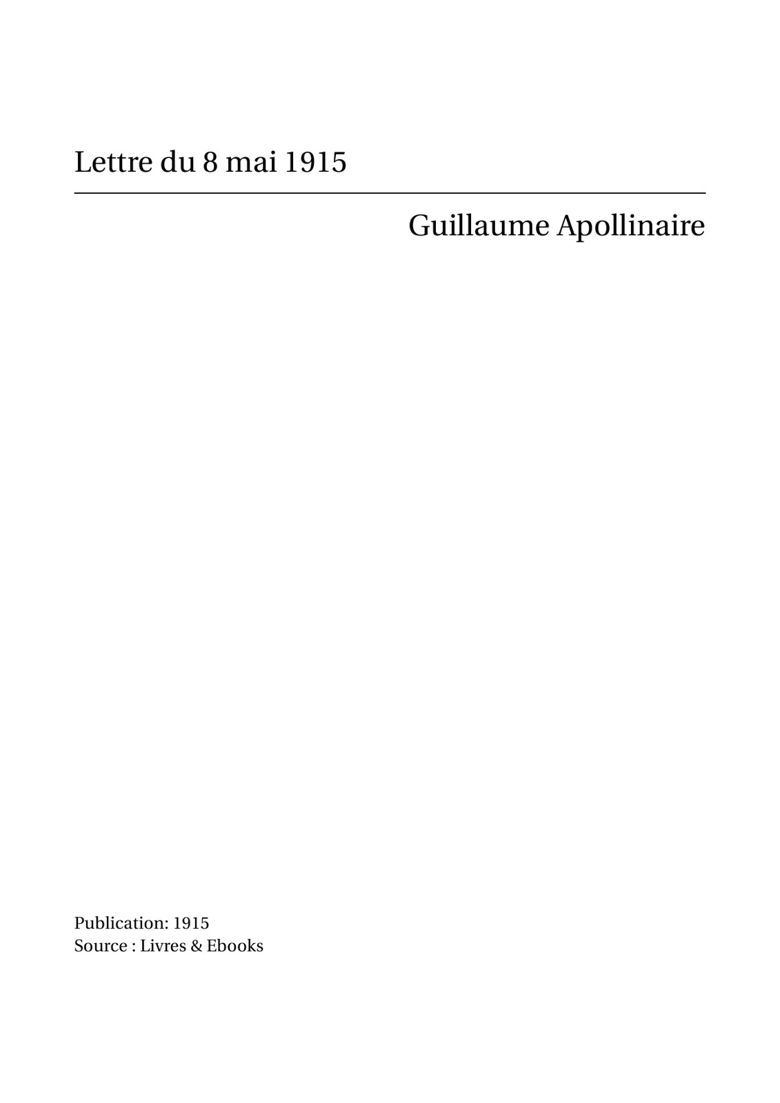 Lettre du 8 mai 1915